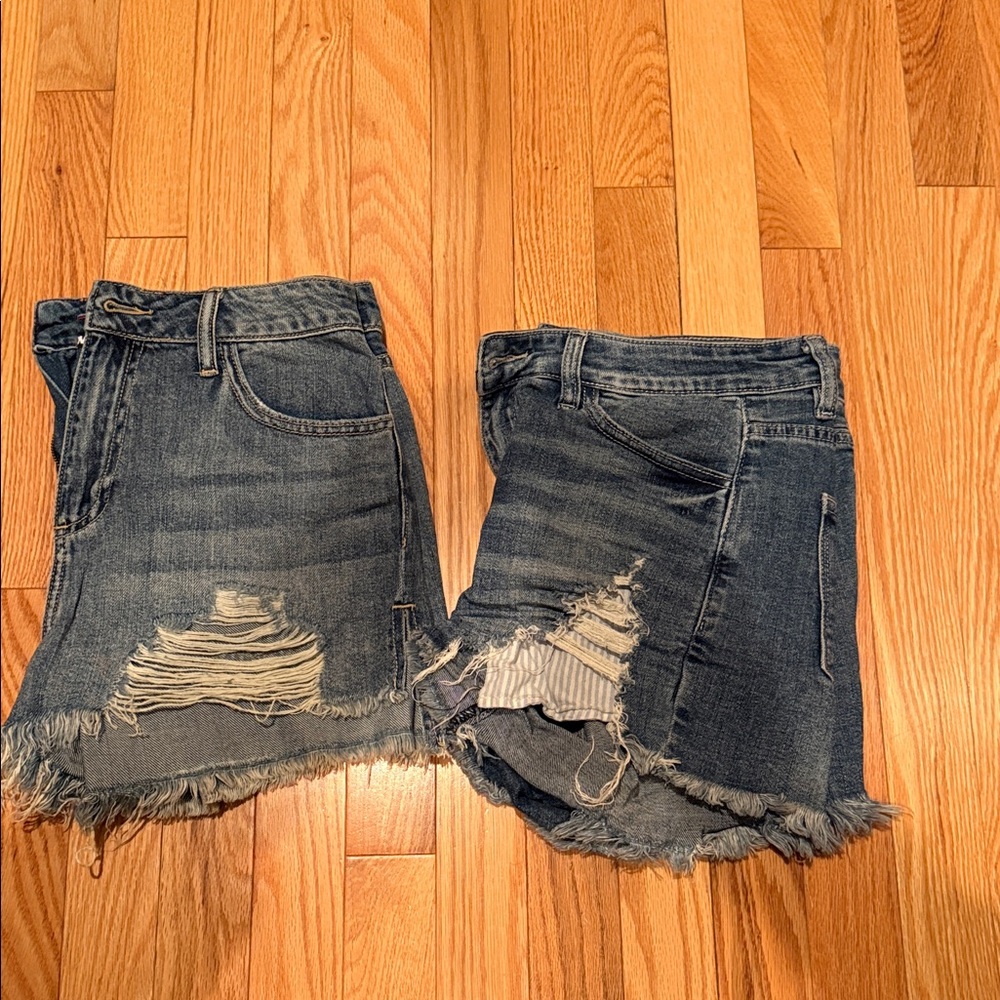 Fashion Nova Distressed Denim Shorts